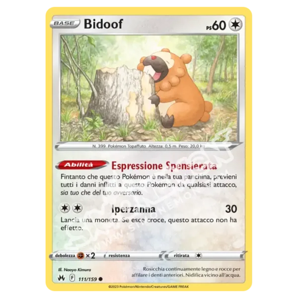 Bidoof 111/159 Zenit Regale Reverse (IT)