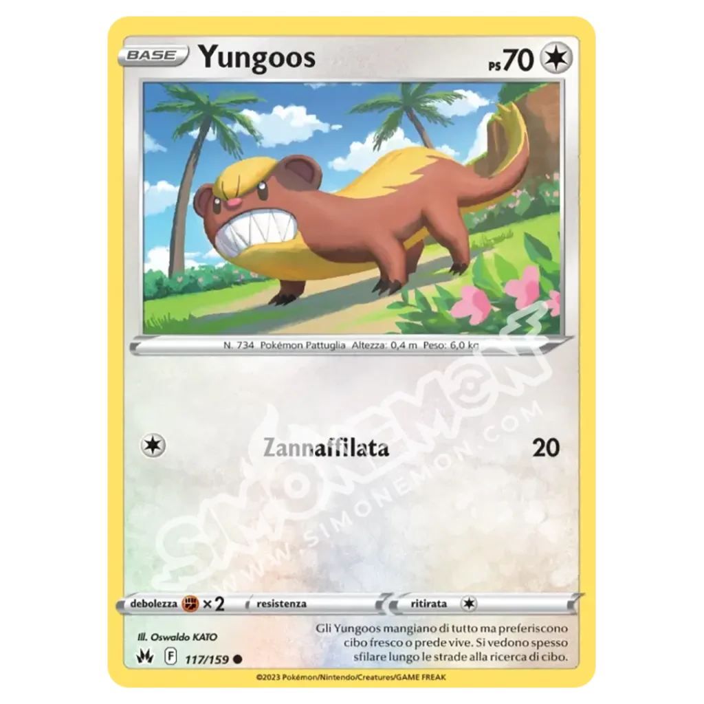 Yungoos 117/159 Zenit Regale Reverse (IT)