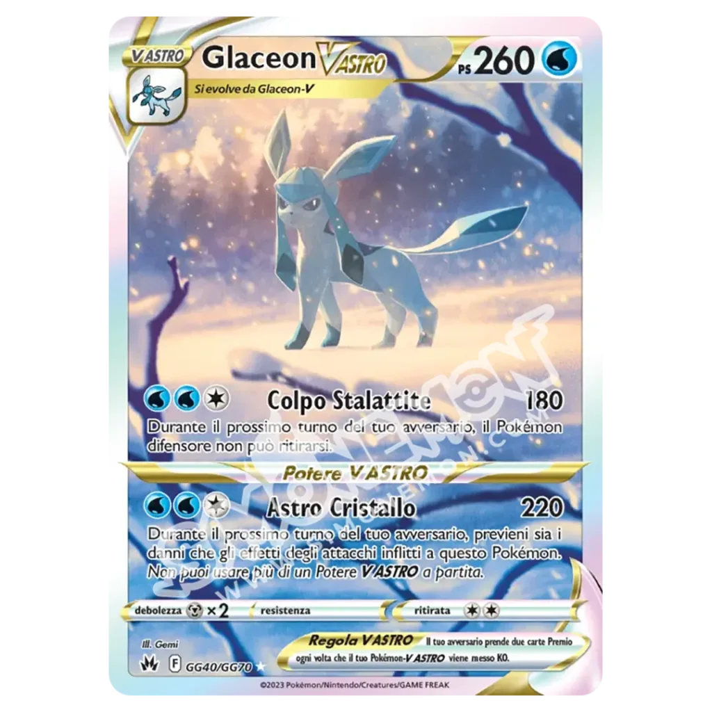 Glaceon V ASTRO GG40/159 Zenit Regale  (IT)