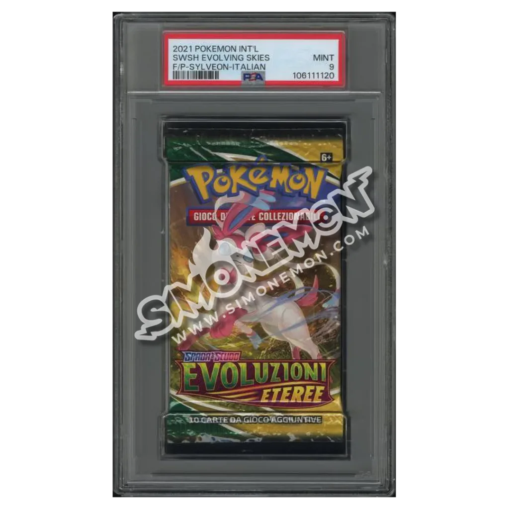 Pokémon Bustina Evoluzioni Eteree Spada e Scudo 2021 Sylveon PSA 9 (IT)