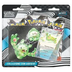 Collezione con Adesivi Luce Nera e Fuoco Bianco Bustine 3x