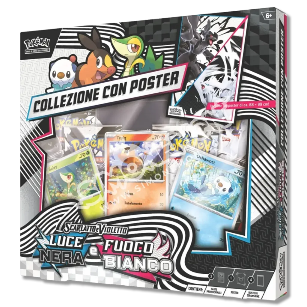 Collezione con Poster Luce Nera e Fuoco Bianco
