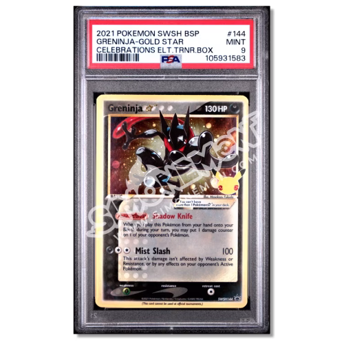 Greninja Gold Star 144 Promo ETB Gran festa PSA 9 (EN)