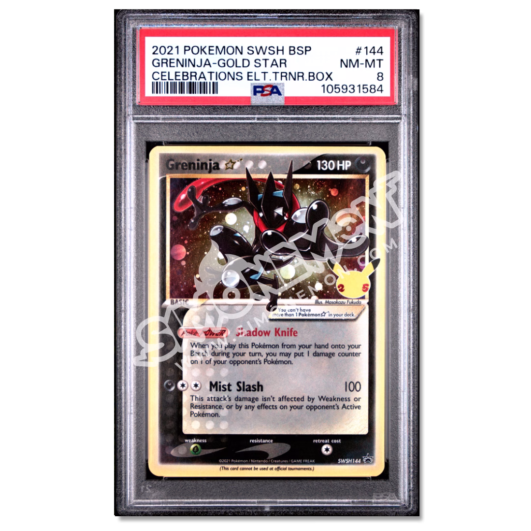 Greninja Gold Star 144 Promo ETB Granfesta PSA 8 (EN)
