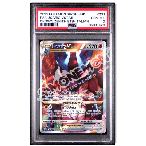 Lucario VASTRO 291 Zenith Regale PSA 10 (IT)