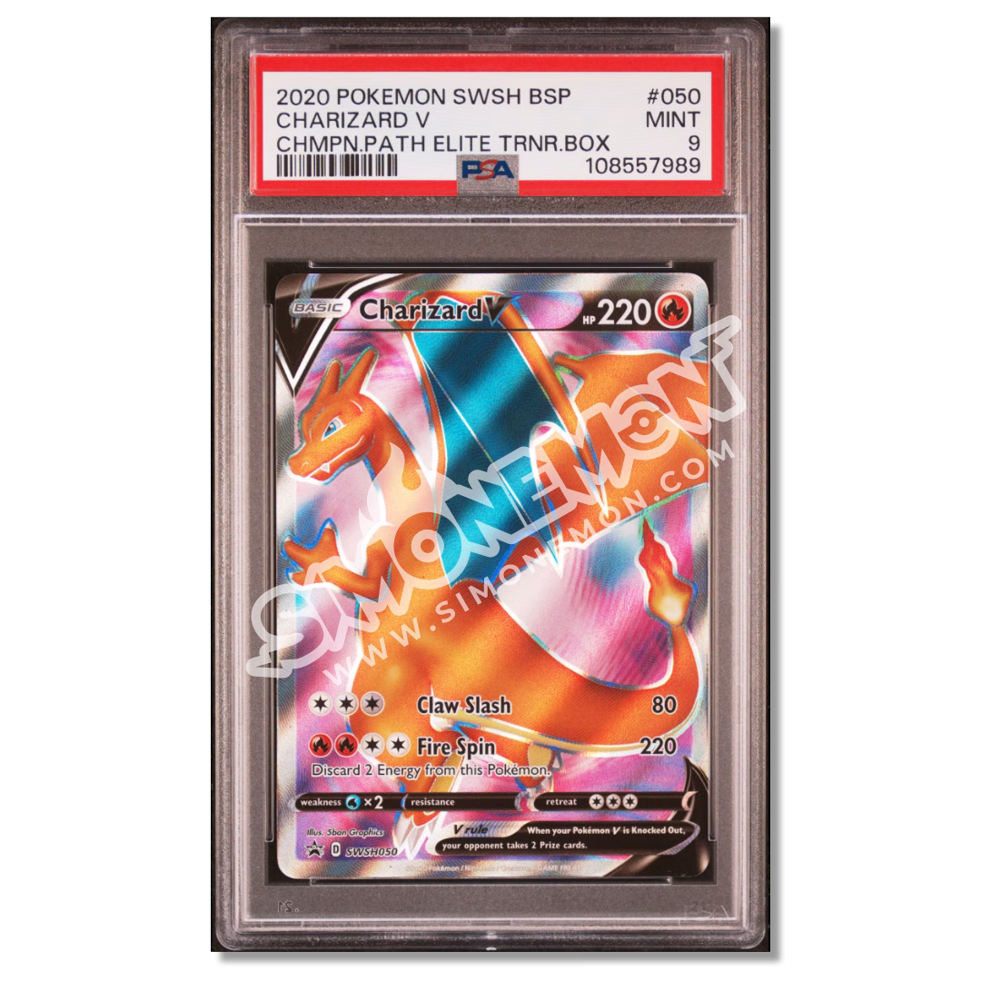 Charizard V 050 Promo - Champions Path PSA 9 (EN)