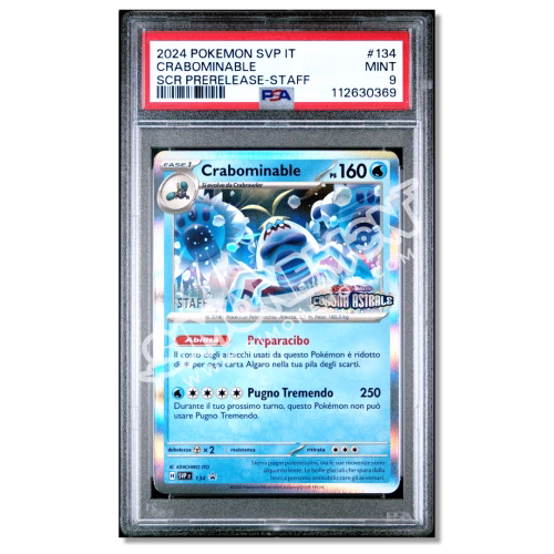 Crabominable Prerelease STAFF - Corona Astrale PSA 9 (IT)