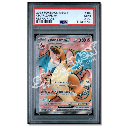 Charizard EX - 151 OC Error Off Center - 183 Ultra Rare PSA 9 (IT)
