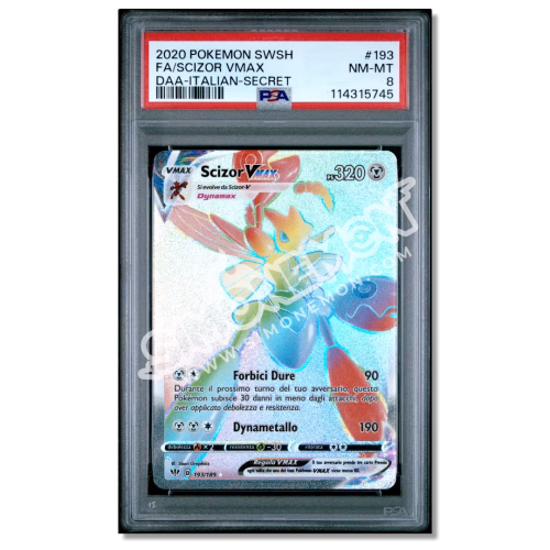 Scizor VMAX 193 Secret - Fiamme Oscure PSA 8 (IT)