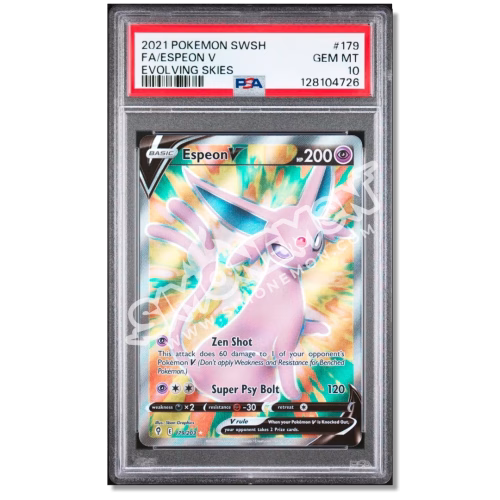 Espeon V 179 Evoluzioni Eteree PSA 10 (EN)