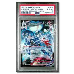 Calyrex Cavaliere Spettrale VMAX – Lucentezza Siderale – Trainer Gallery TG18 PSA 10 (IT)