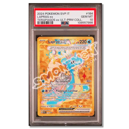 Carta Pokémon Lapras ex 2024 PSA GEM MT 10.