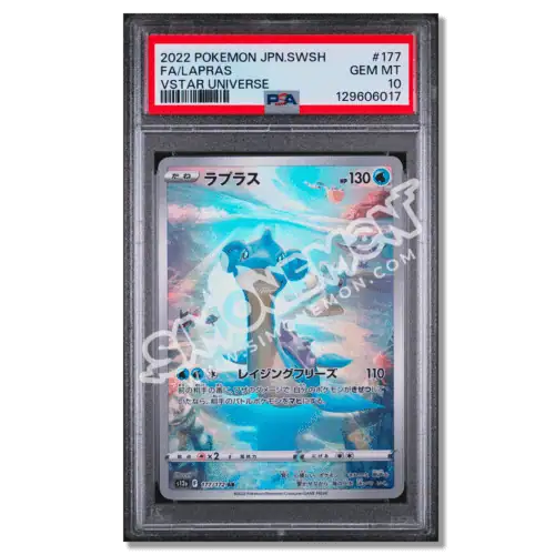 Carta Pokémon VSTAR Vastar Universo 2022 in plastica protetta.
