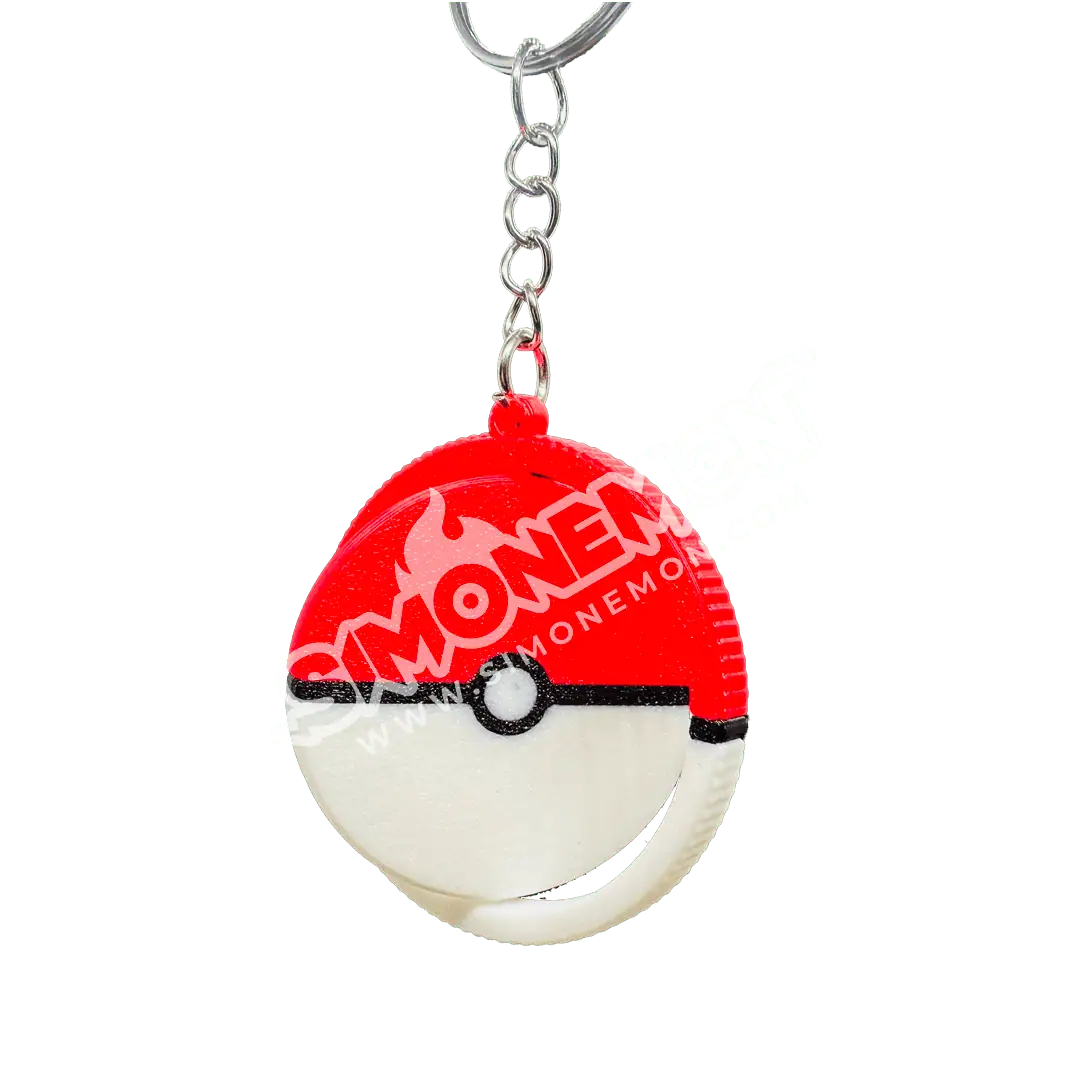 Portachiavi a forma di Poké Ball con logo Simonemon.