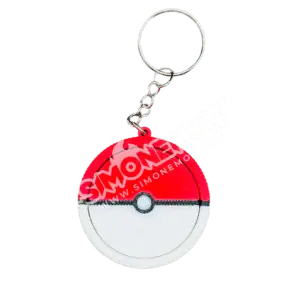 Portachiavi Pokeball Girevole 3D