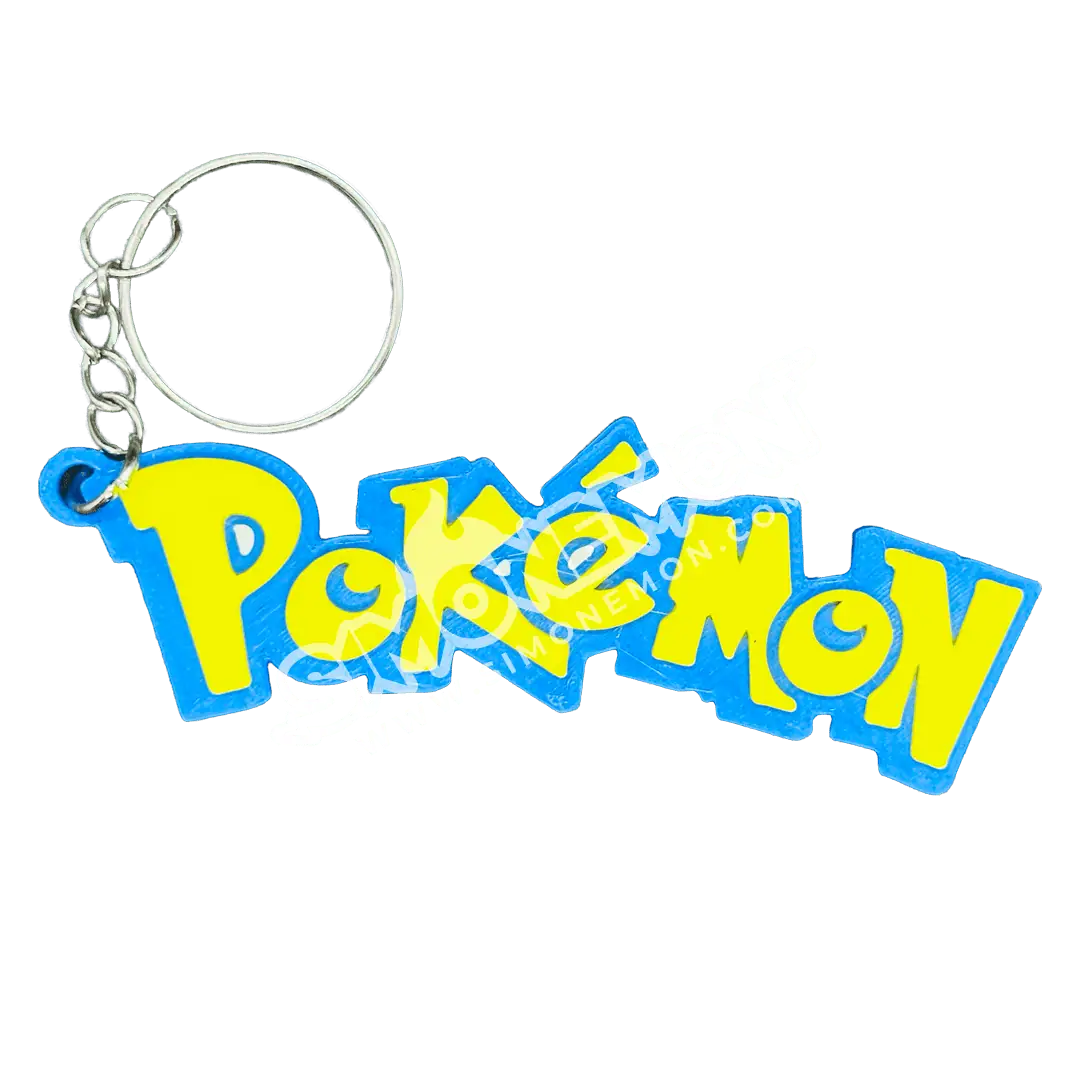 Portachiavi Pokémon con logo colorato e dettagli vivaci.