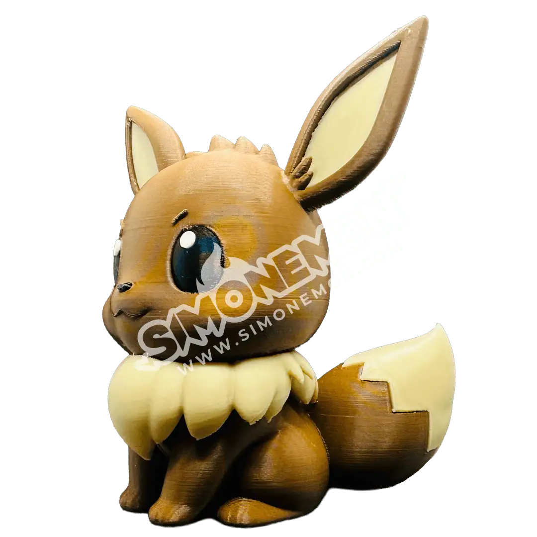 Eevee peluche, figura di Pokémon, decorazione kawaii, regalo carino.