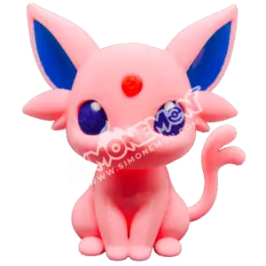 Statuetta Espeon Chibi 3D da 10 cm