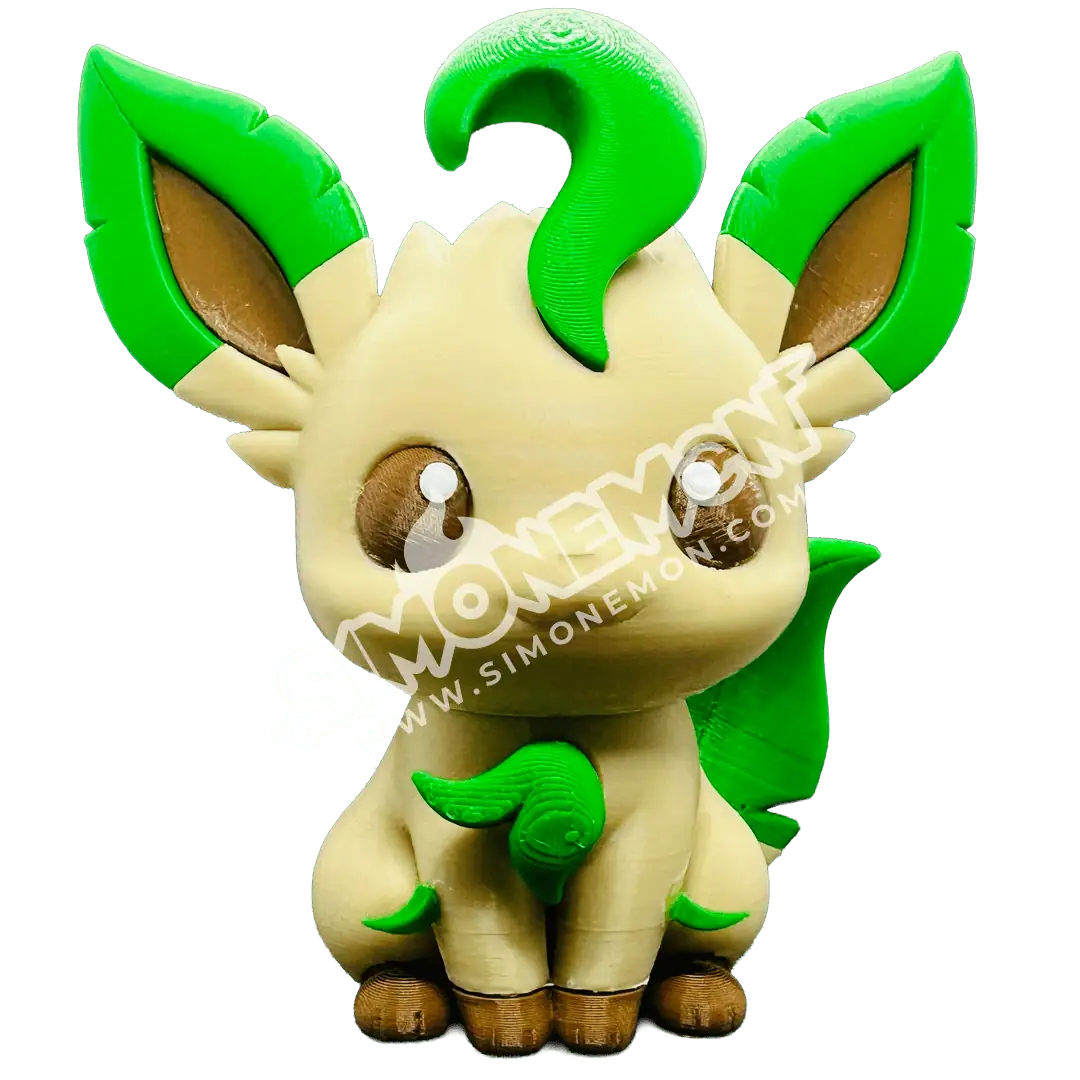 Figura Pokémon di SimoneMon con orecchie e coda verdi.