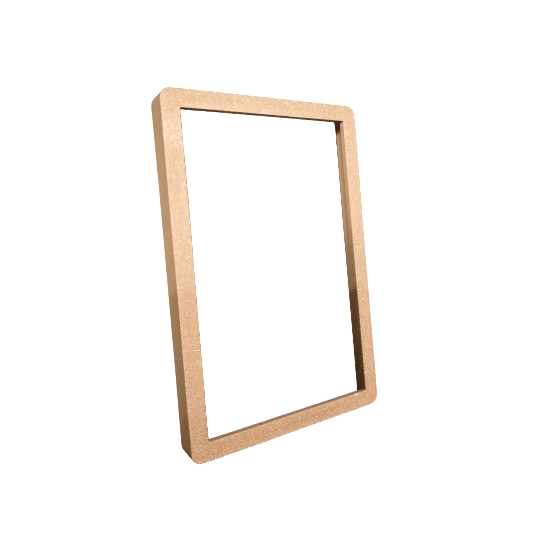 Cornice in legno naturale per decorazioni e cornici personalizzate.