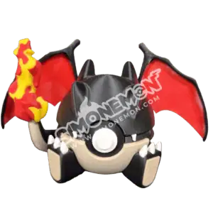 Pokeball Charizard Shiny 3D da Esposizione