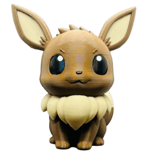 Statuetta Eevee Chibi 3D da 10 cm