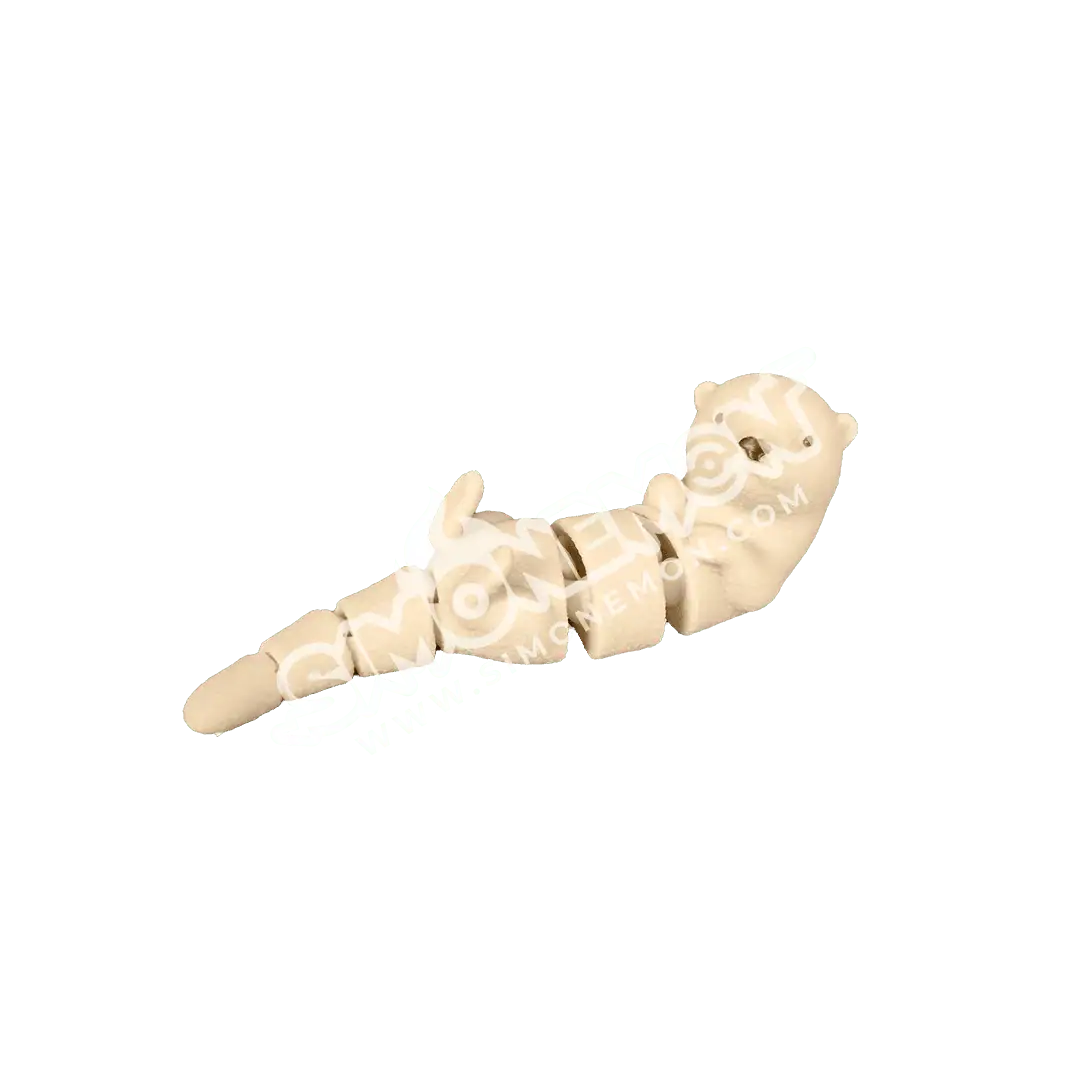 Figa di plastica in colore beige, realistica e dettagliata.