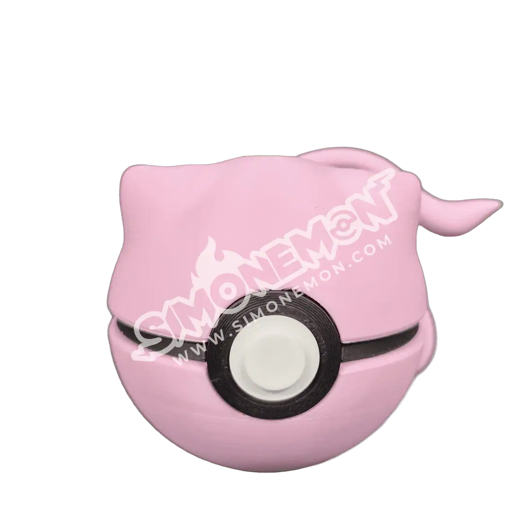 Decorazione Pokéball in silicone rosa per collezionisti e appassionati.