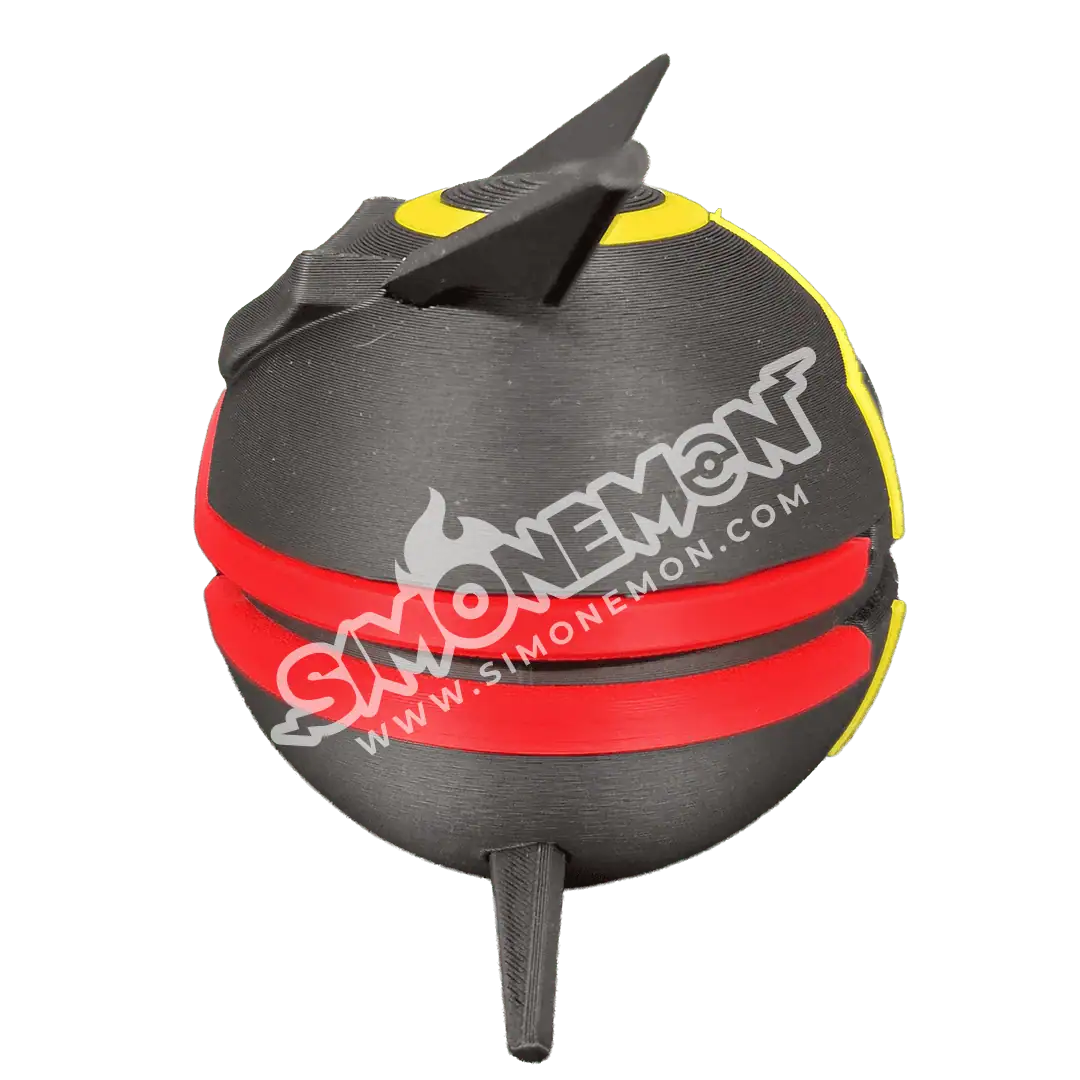 Buoy per allenamento nuoto Swimemon con design nero, rosso e giallo.