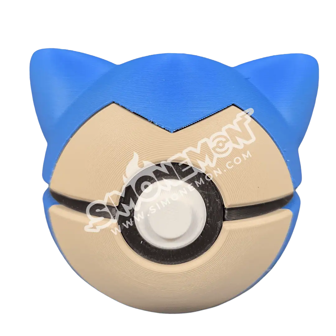 Pokéball con design ispirato a Sonic, perfetto per collezionisti e fan dei videogiochi.