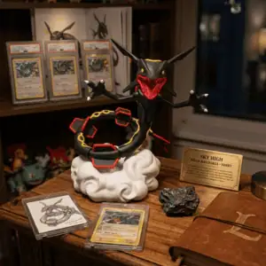 Statua Rayquaza Shiny con Nuvola