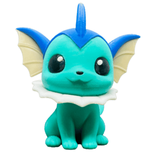 Statuetta Vaporeon Chibi 3D da 10 cm
